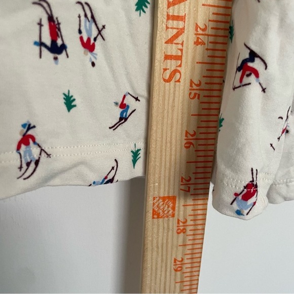 Lands End Ski Snow Print Foldover Turtleneck Winter Womens Med Shaped Fit 10/12 - Picture 9 of 12